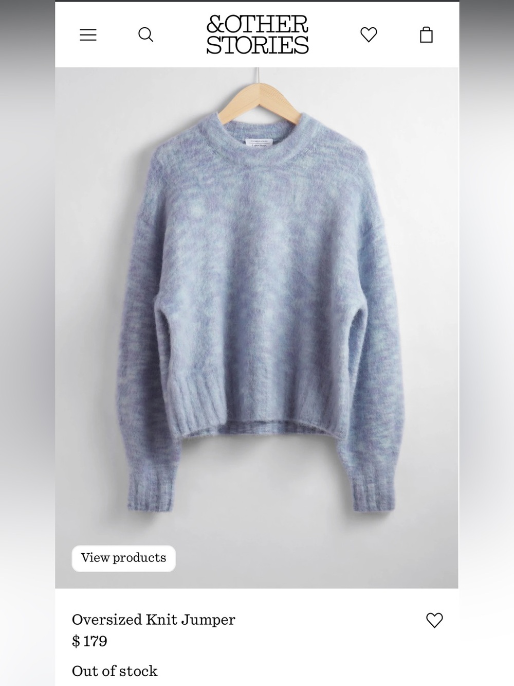& Other Stories Oversized Knit Jumper